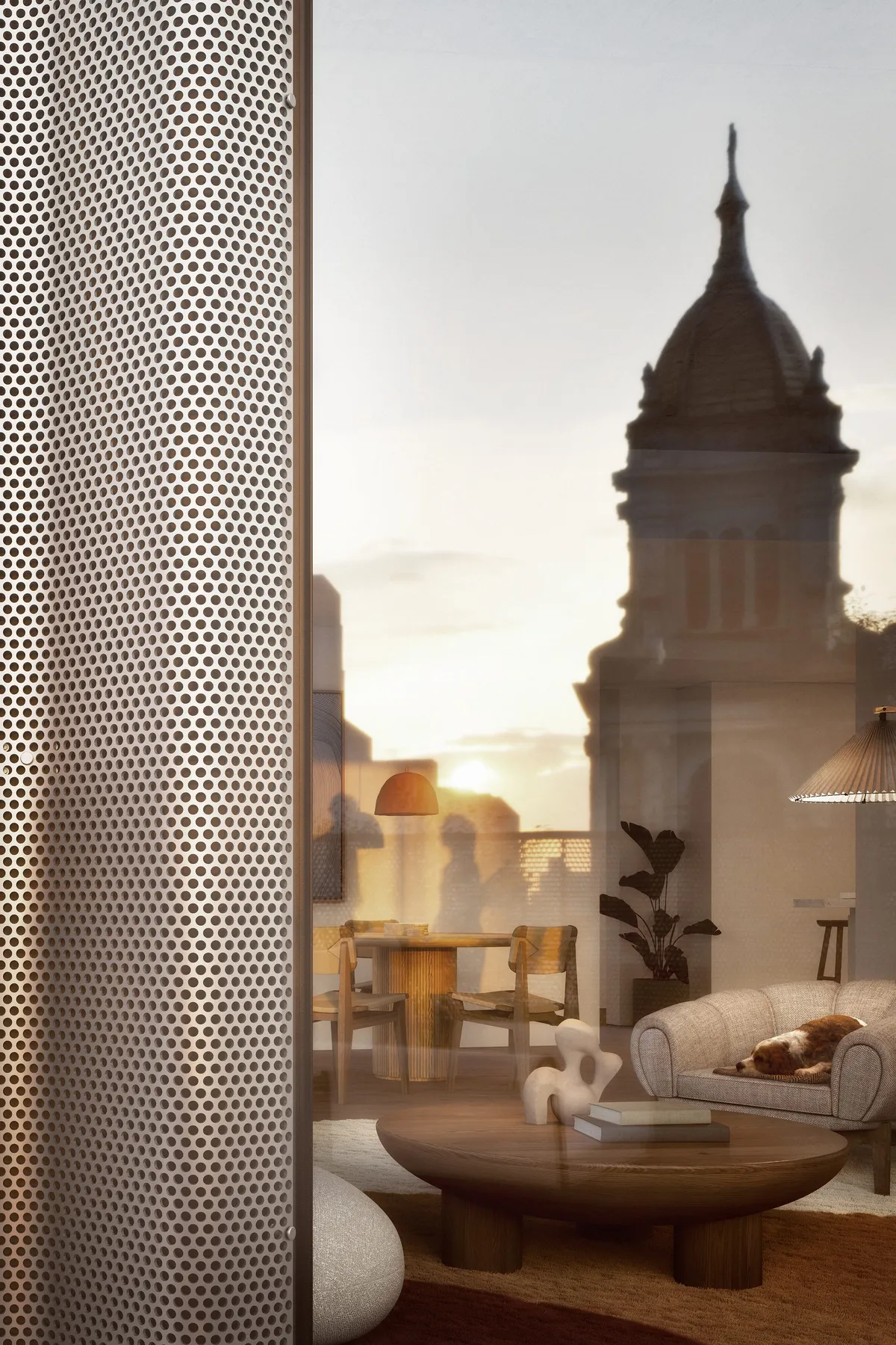 Unit 6 vignette at 9 Chapel Street, New York. CGI by Darcstudio for Tankhouse.
