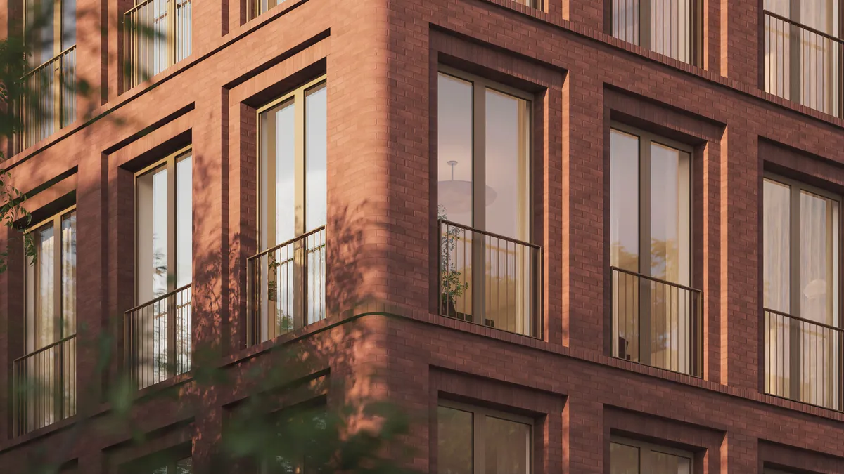 Hummingbird detail at Boerum Place, Boerum Hill, Brooklyn. CGI by Darcstudio for Avdoo + Partners and Brent Buck Architects.