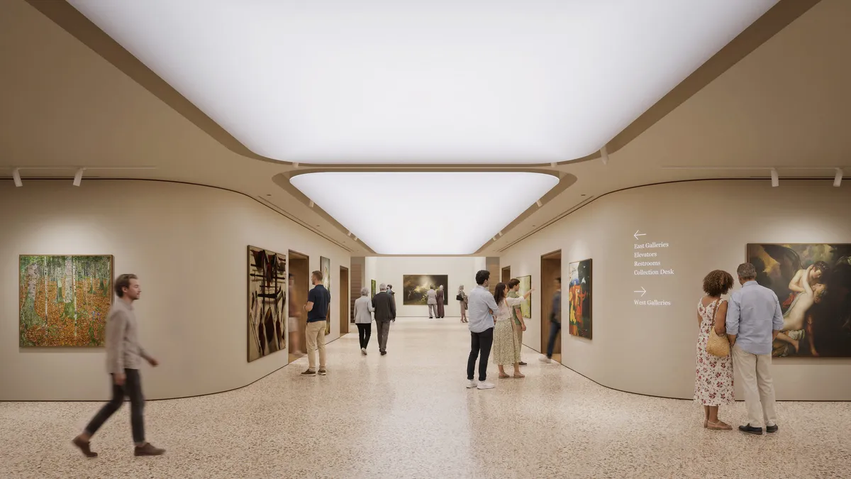 Gallery at Christie’s, New York. CGI by Darcstudio for PAU.
