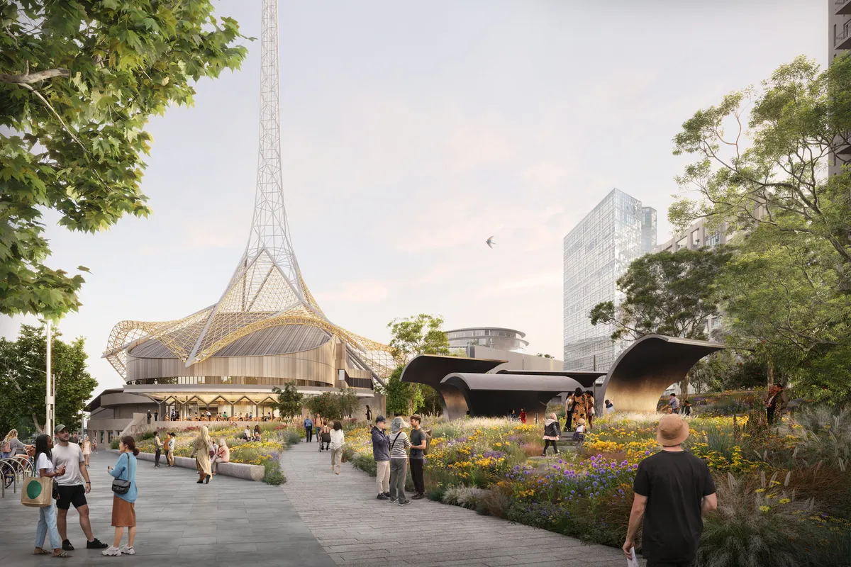 ArchitectureAU: Final designs for evolving garden in Melbourne Arts Precinct unveiled